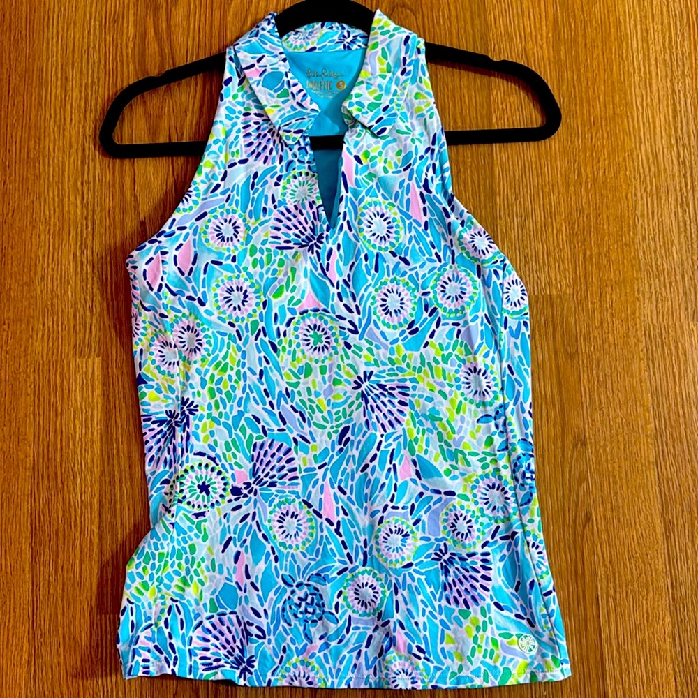 Lilly Pulitzer Luxletic sleeveless polo